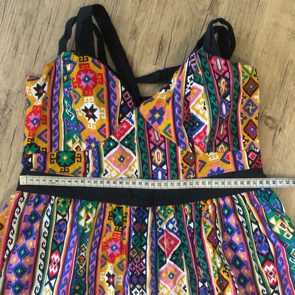 ASOS Rainbow summer dress size 10 - Picture 7 of 8